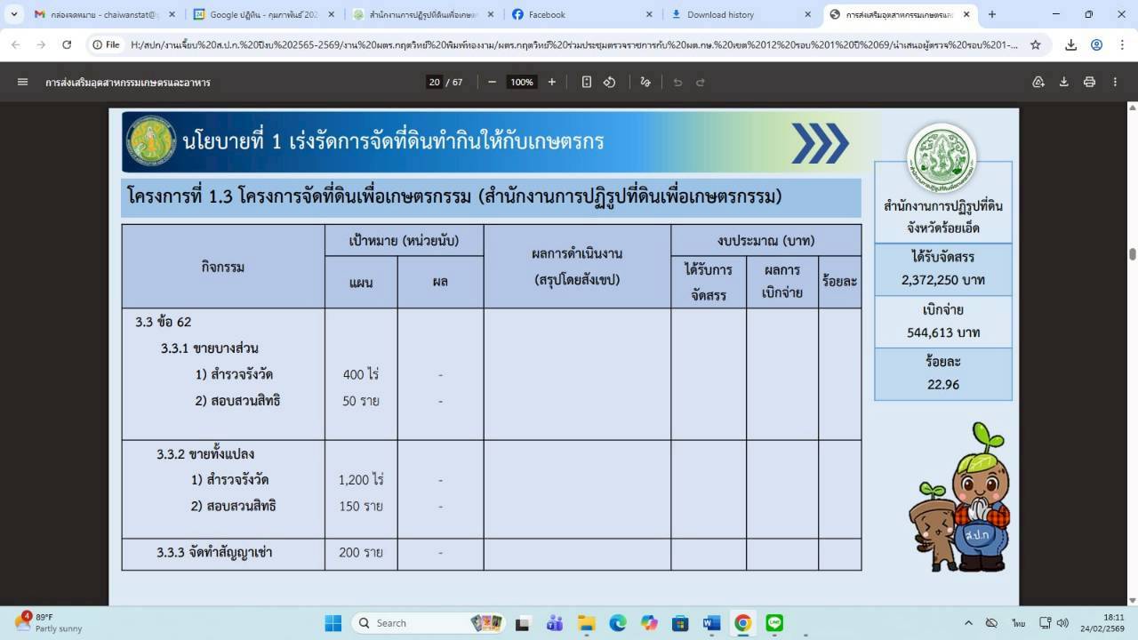 title - ผู้ตรวจราชการ ส.ป.ก. เข้าร่วมการประชุมตรวจติดตามการดำเนินงานตามแผนการตรวจราชการ ของผู้ตรวจราชการกระทรวงเกษตรและสหกรณ์ ประจำปีงบประมาณ พ.ศ. 2569 รอบที่ 1 ในเขตตรวจราชการที่ 12 จังหวัดร้อยเอ็ด 
